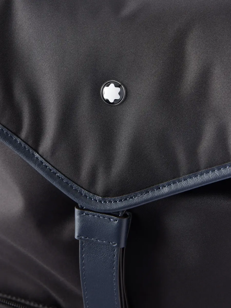 Montblanc Panorama Leather-Trimmed Shell Backpack - Men | Thumbnail 5