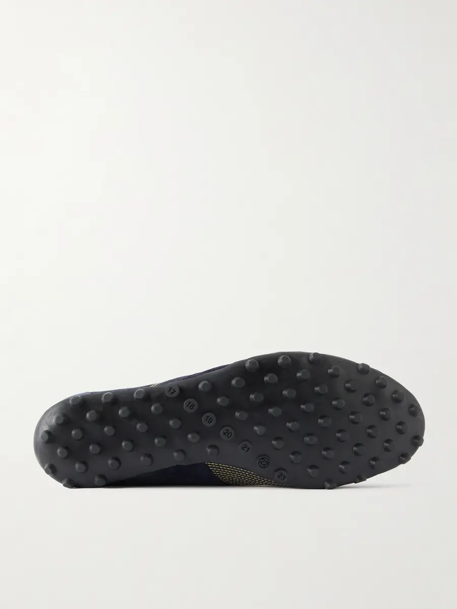 Maison Margiela Sprinters Leather and Suede-Trimmed Cotton-Twill Sneakers - Men | Thumbnail 3