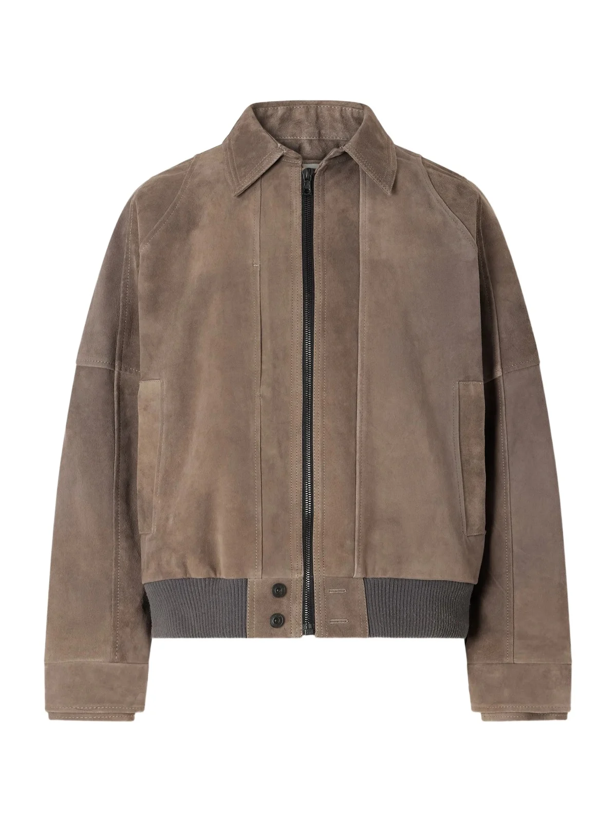 Suede Bomber Jacket - Men