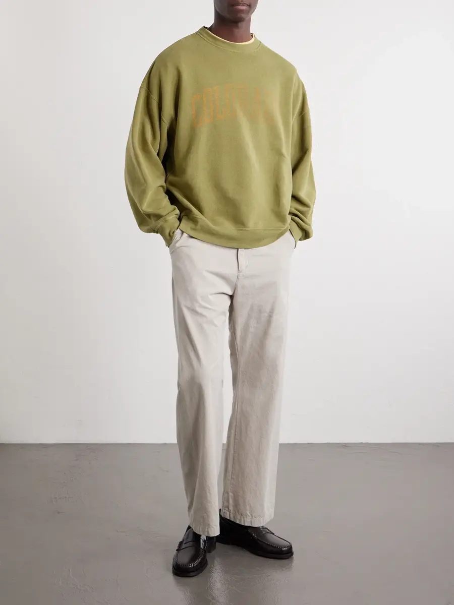 Remi Relief Straight-Leg Cotton-Twill Trousers - Men | Thumbnail 2