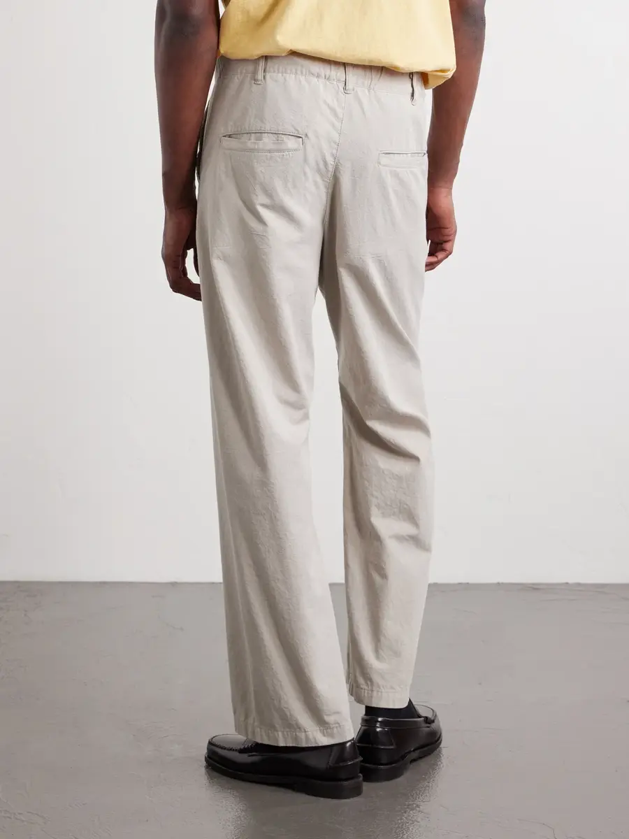 Remi Relief Straight-Leg Cotton-Twill Trousers - Men | Thumbnail 4
