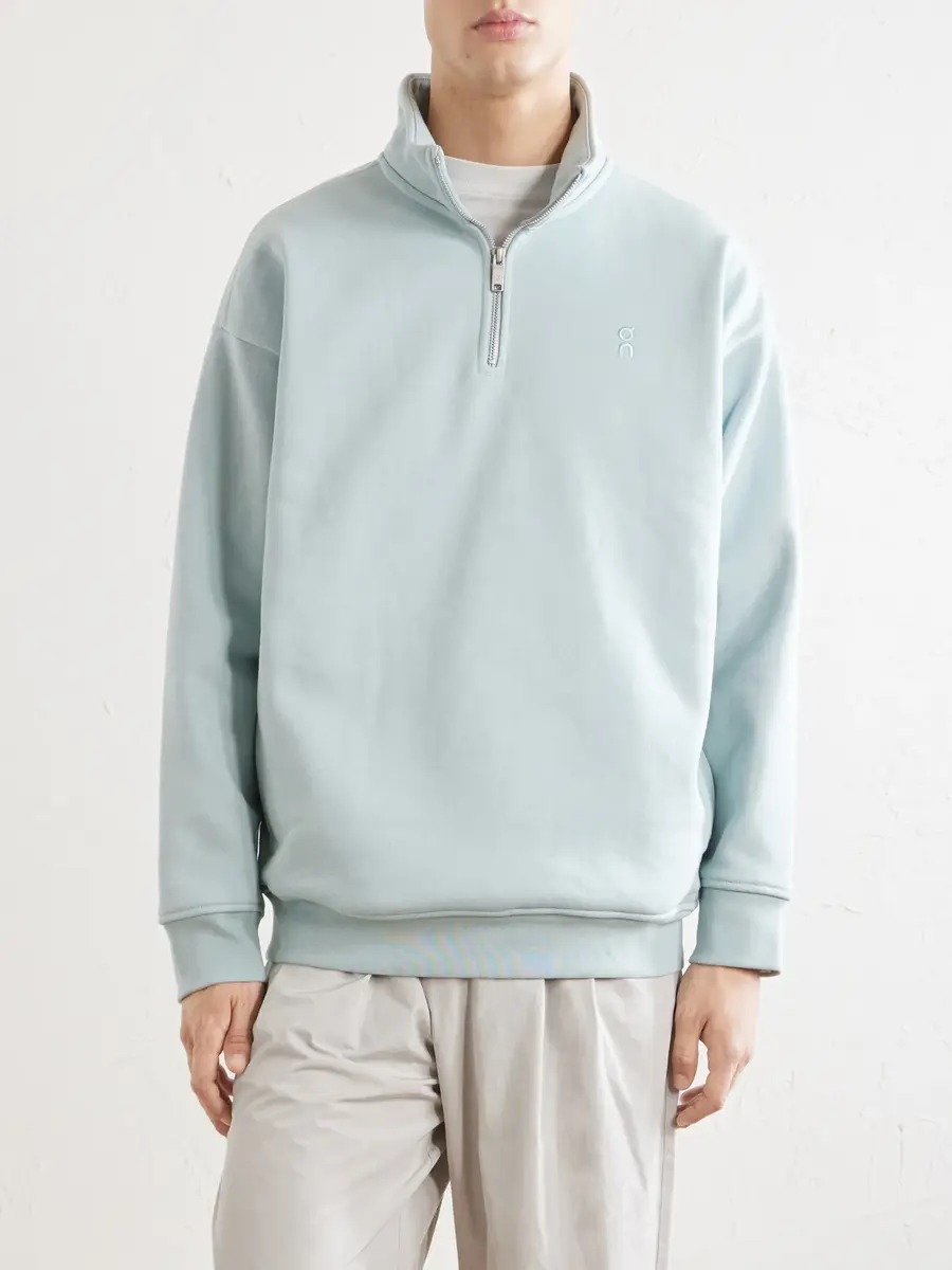 ON Logo-Embroidered Organic Cotton-Blend Half-Zip Sweatshirt - Men | Thumbnail 3 ON Logo-Embroidered Organic Cotton-Blend Half-Zip Sweatshirt - Men | Thumbnail 3
