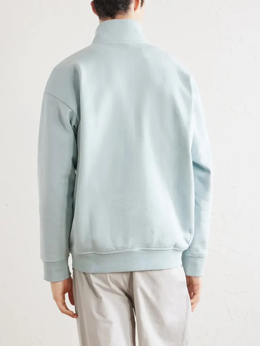 ON Logo-Embroidered Organic Cotton-Blend Half-Zip Sweatshirt - Men | Thumbnail 4 ON Logo-Embroidered Organic Cotton-Blend Half-Zip Sweatshirt - Men | Thumbnail 4