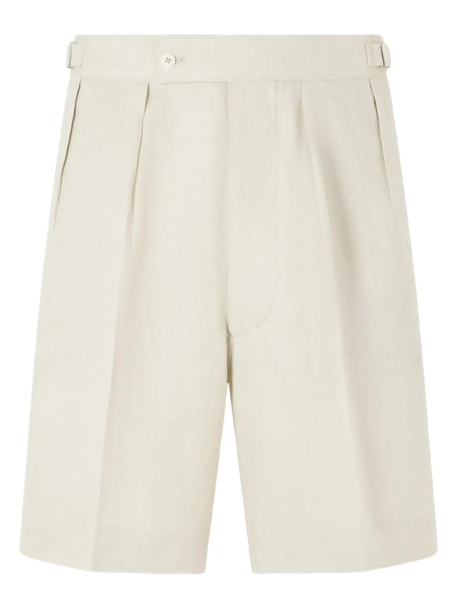 Kaptain Sunshine Gurkha Straight-Leg Linen and Silk-Blend Shorts - Men