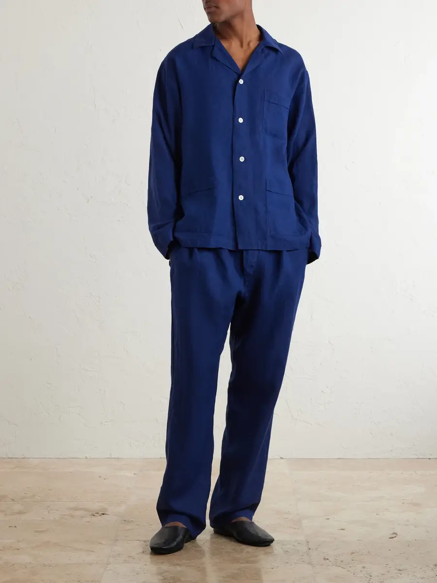 Anderson & Sheppard Linen Pyjama Set - Men | Thumbnail 2