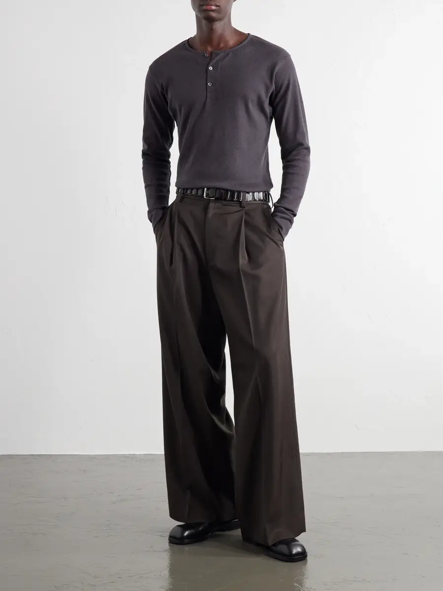 Lemaire Ribbed Cotton Henley T-Shirt - Men | Thumbnail 2 Lemaire Ribbed Cotton Henley T-Shirt - Men | Thumbnail 2