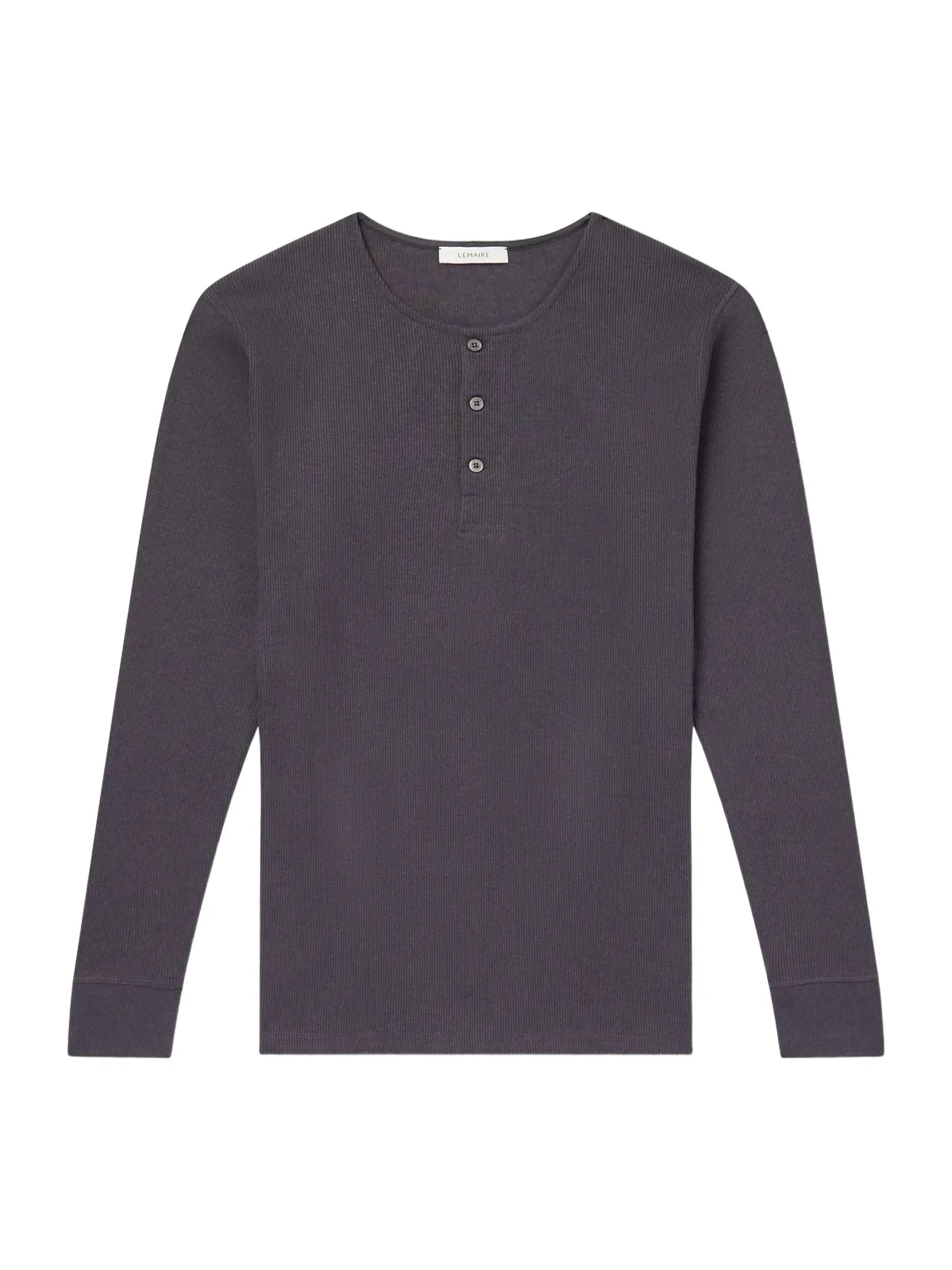 Ribbed Cotton Henley T-Shirt - Men Ribbed Cotton Henley T-Shirt - Men
