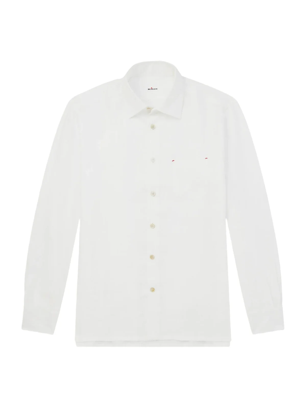 Kiton Straight Cut Linen Shirt - Men