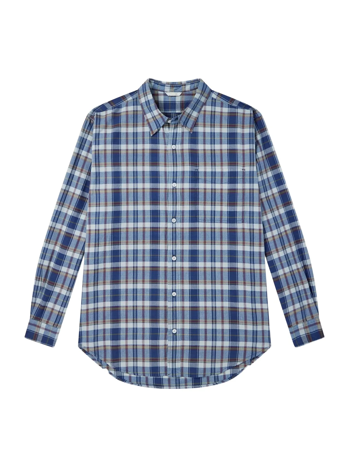 Checked Cotton Shirt - Men Checked Cotton Shirt - Men