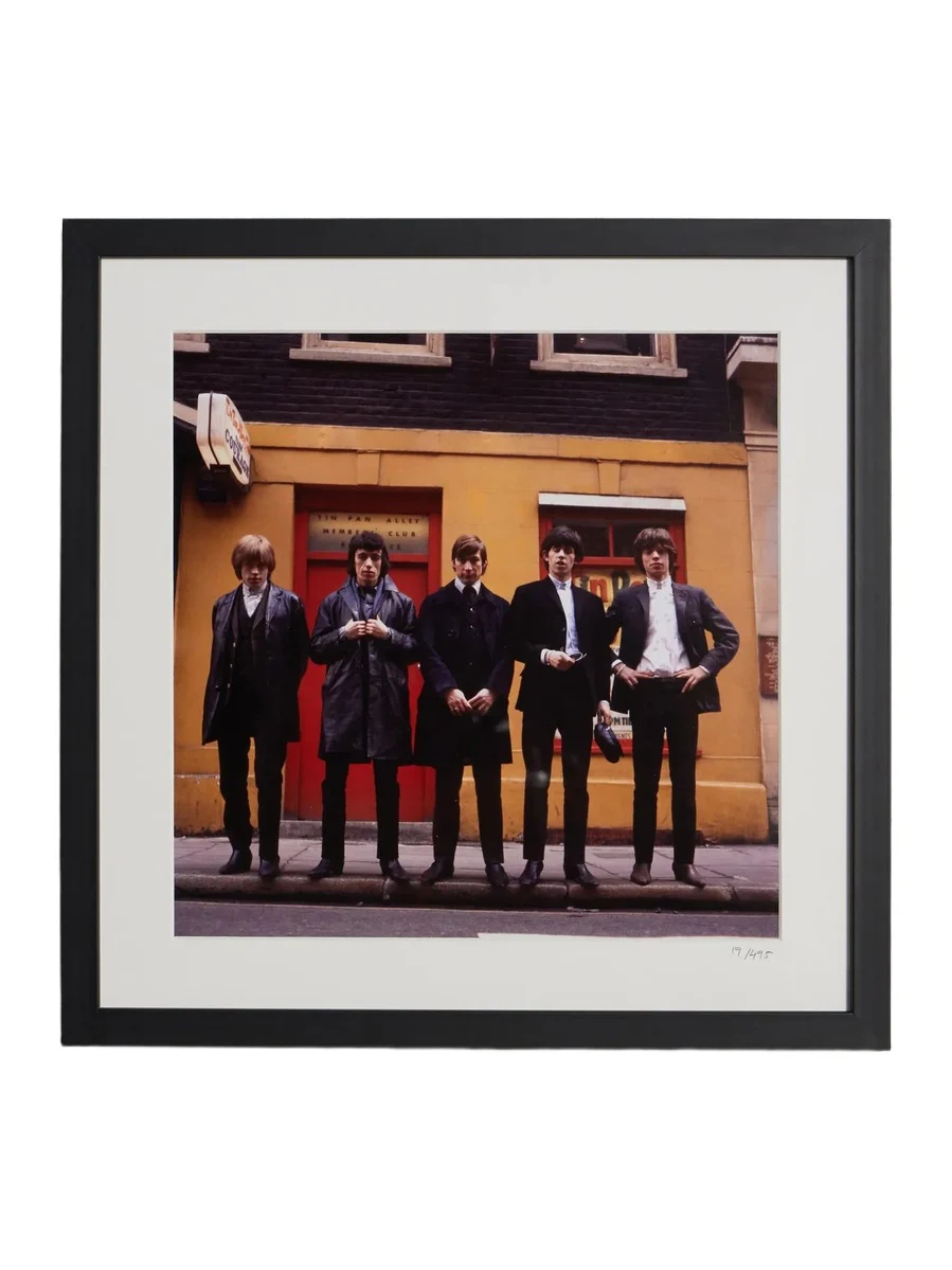 Sonic Editions Framed 1964 The Rolling Stones Outside the Tin Pan Alley Club Print, 40" x 40" - Men