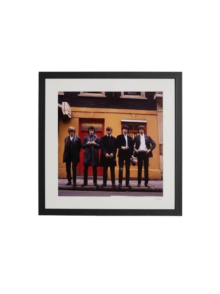 Sonic Editions Framed 1964 The Rolling Stones Outside the Tin Pan Alley Club Print, 40" x 40" - Men