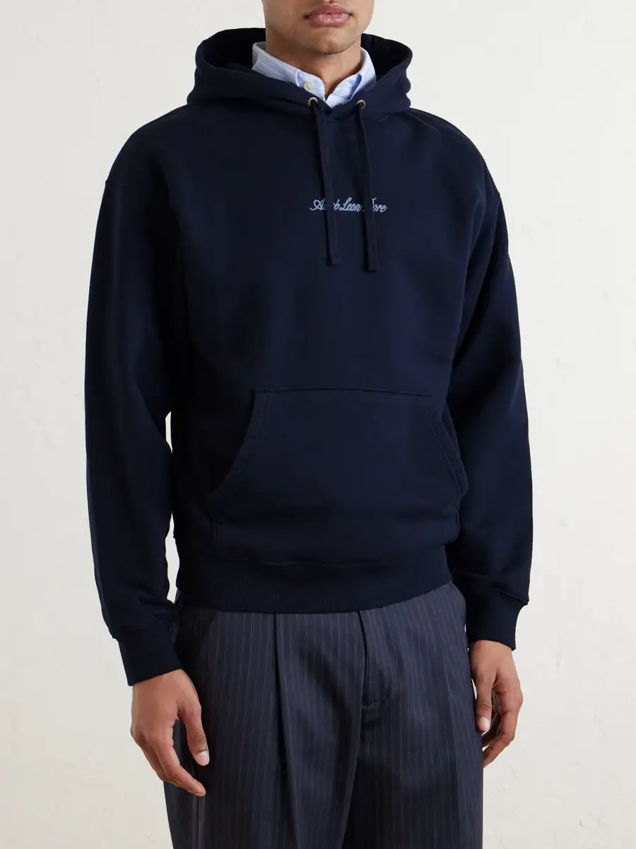 Aimé Leon Dore Logo-Embroidered Cotton-Jersey Hoodie - Men | Thumbnail 3 Aimé Leon Dore Logo-Embroidered Cotton-Jersey Hoodie - Men | Thumbnail 3