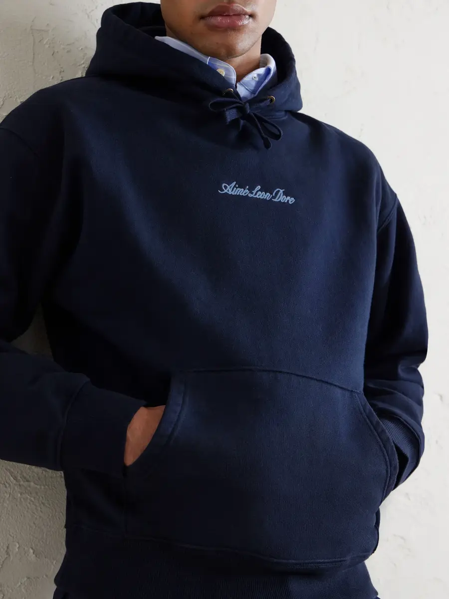 Aimé Leon Dore Logo-Embroidered Cotton-Jersey Hoodie - Men | Thumbnail 5 Aimé Leon Dore Logo-Embroidered Cotton-Jersey Hoodie - Men | Thumbnail 5