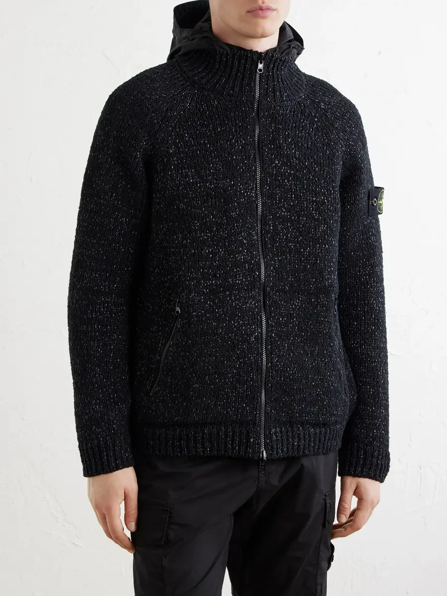 Stone Island Reversible Brushed Cotton and Nylon-Raffia Jacket - Men | Thumbnail 3 Stone Island Reversible Brushed Cotton and Nylon-Raffia Jacket - Men | Thumbnail 3