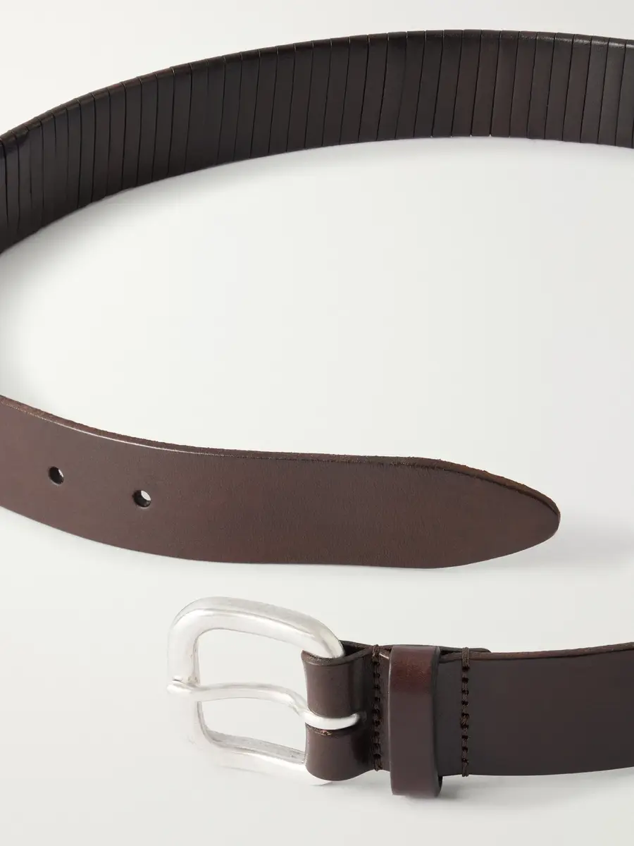 Anderson's 3cm Woven Leather Belt - Men | Thumbnail 4 Anderson's 3cm Woven Leather Belt - Men | Thumbnail 4