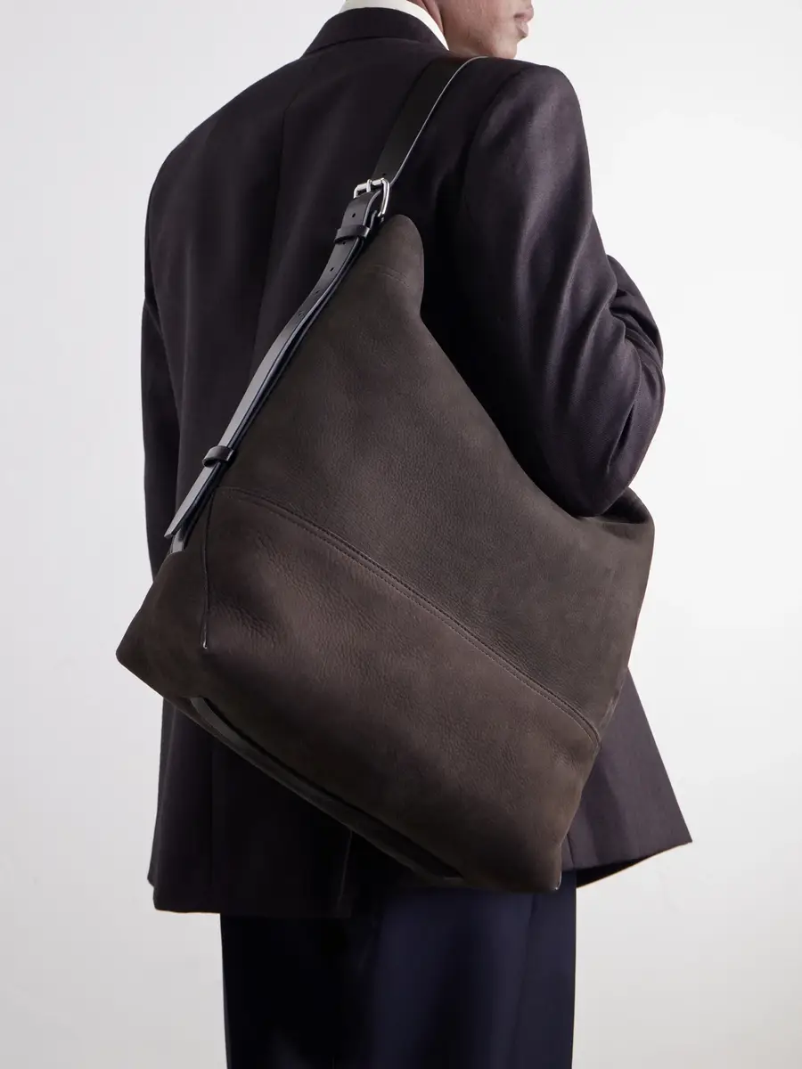 Lemaire Belted Nubuck Leather Tote Bag - Men | Thumbnail 6 Lemaire Belted Nubuck Leather Tote Bag - Men | Thumbnail 6