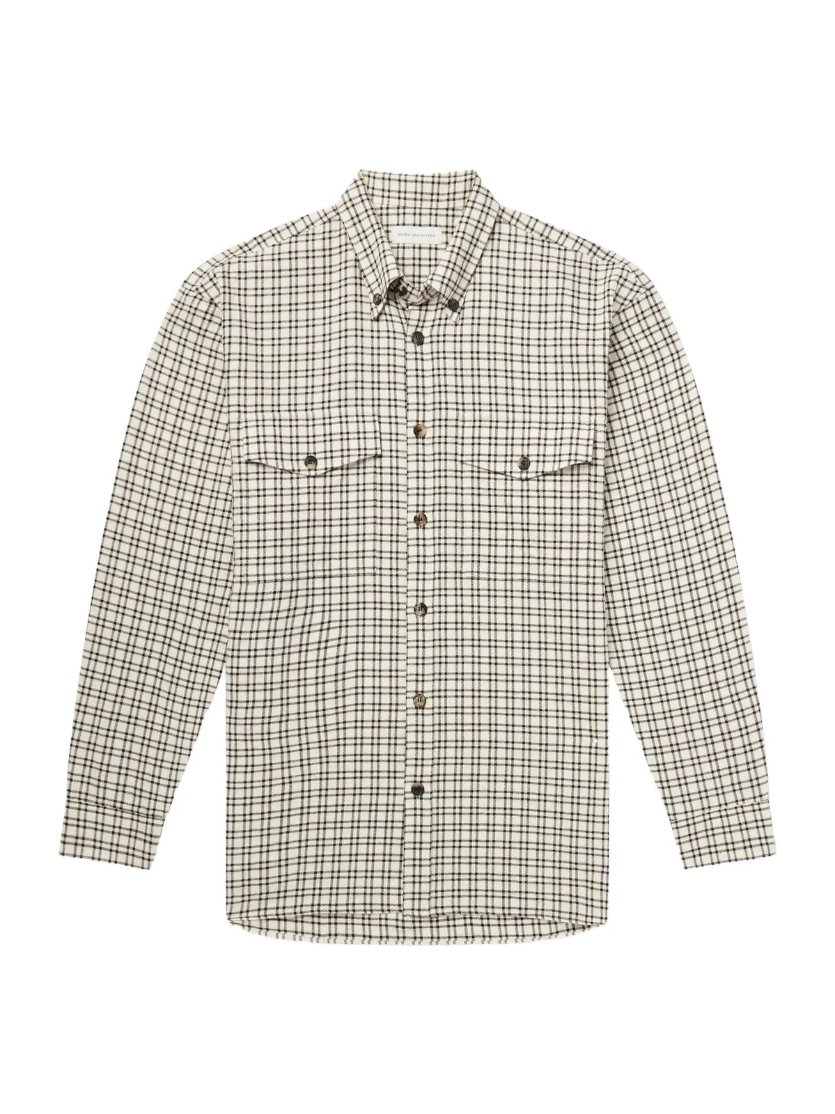 Cromo Checked Cotton-Blend Flannel Shirt - Men Cromo Checked Cotton-Blend Flannel Shirt - Men