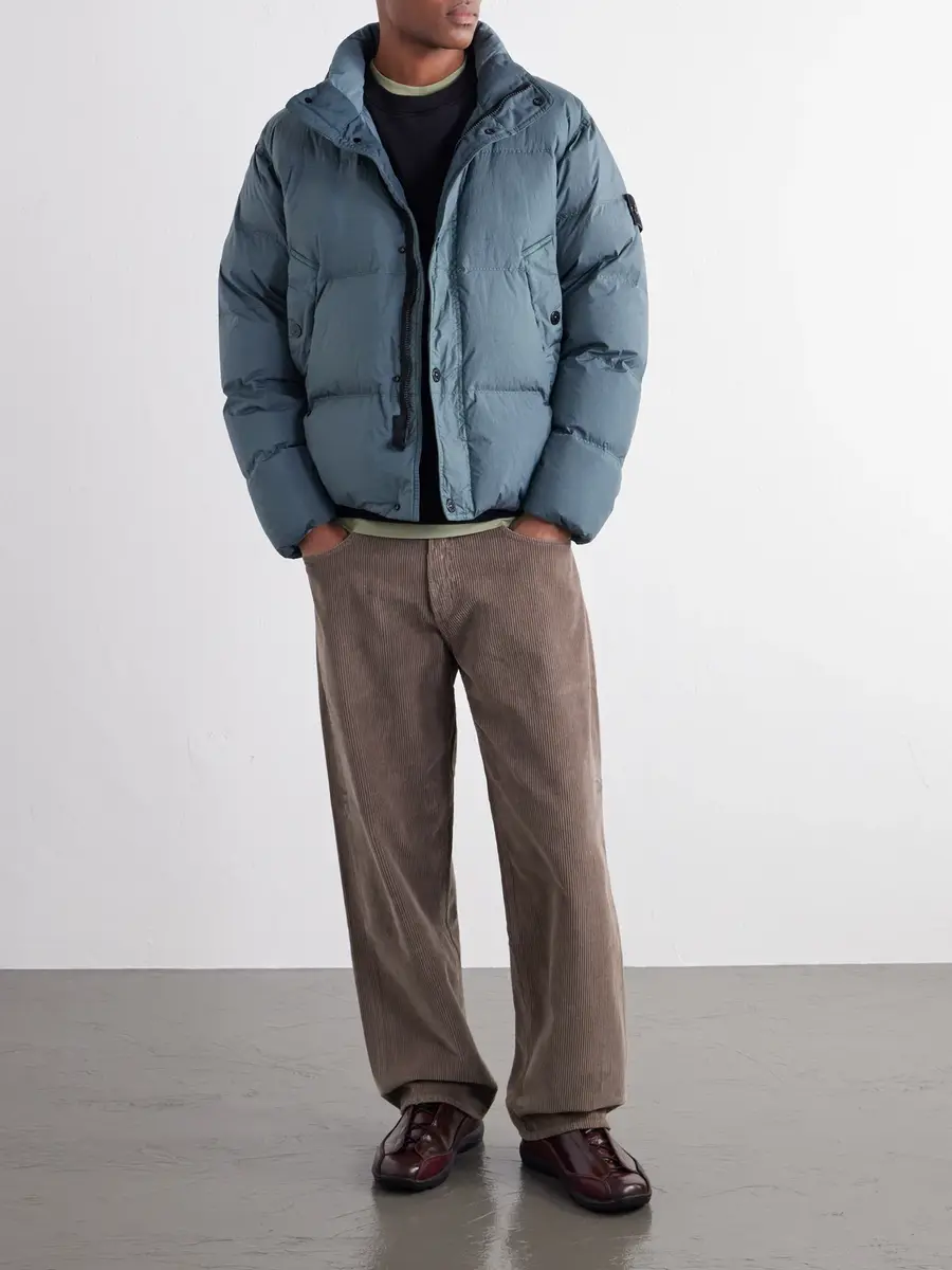 Stone Island Quilted Garment-Dyed Recycled Crinkle Reps NY Shell Down Jacket - Men | Thumbnail 2 Stone Island Quilted Garment-Dyed Recycled Crinkle Reps NY Shell Down Jacket - Men | Thumbnail 2