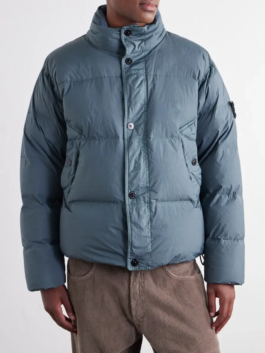 Stone Island Quilted Garment-Dyed Recycled Crinkle Reps NY Shell Down Jacket - Men | Thumbnail 3 Stone Island Quilted Garment-Dyed Recycled Crinkle Reps NY Shell Down Jacket - Men | Thumbnail 3