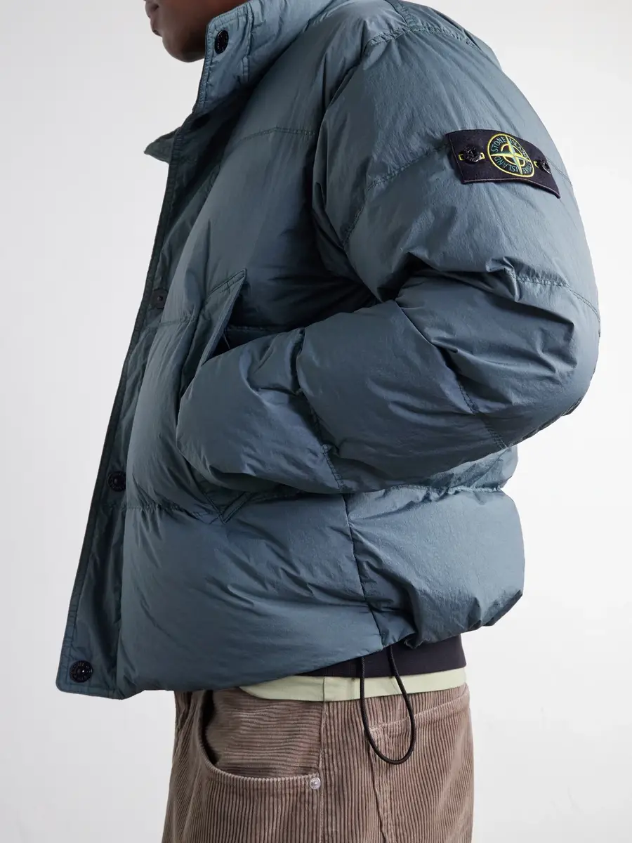 Stone Island Quilted Garment-Dyed Recycled Crinkle Reps NY Shell Down Jacket - Men | Thumbnail 5 Stone Island Quilted Garment-Dyed Recycled Crinkle Reps NY Shell Down Jacket - Men | Thumbnail 5