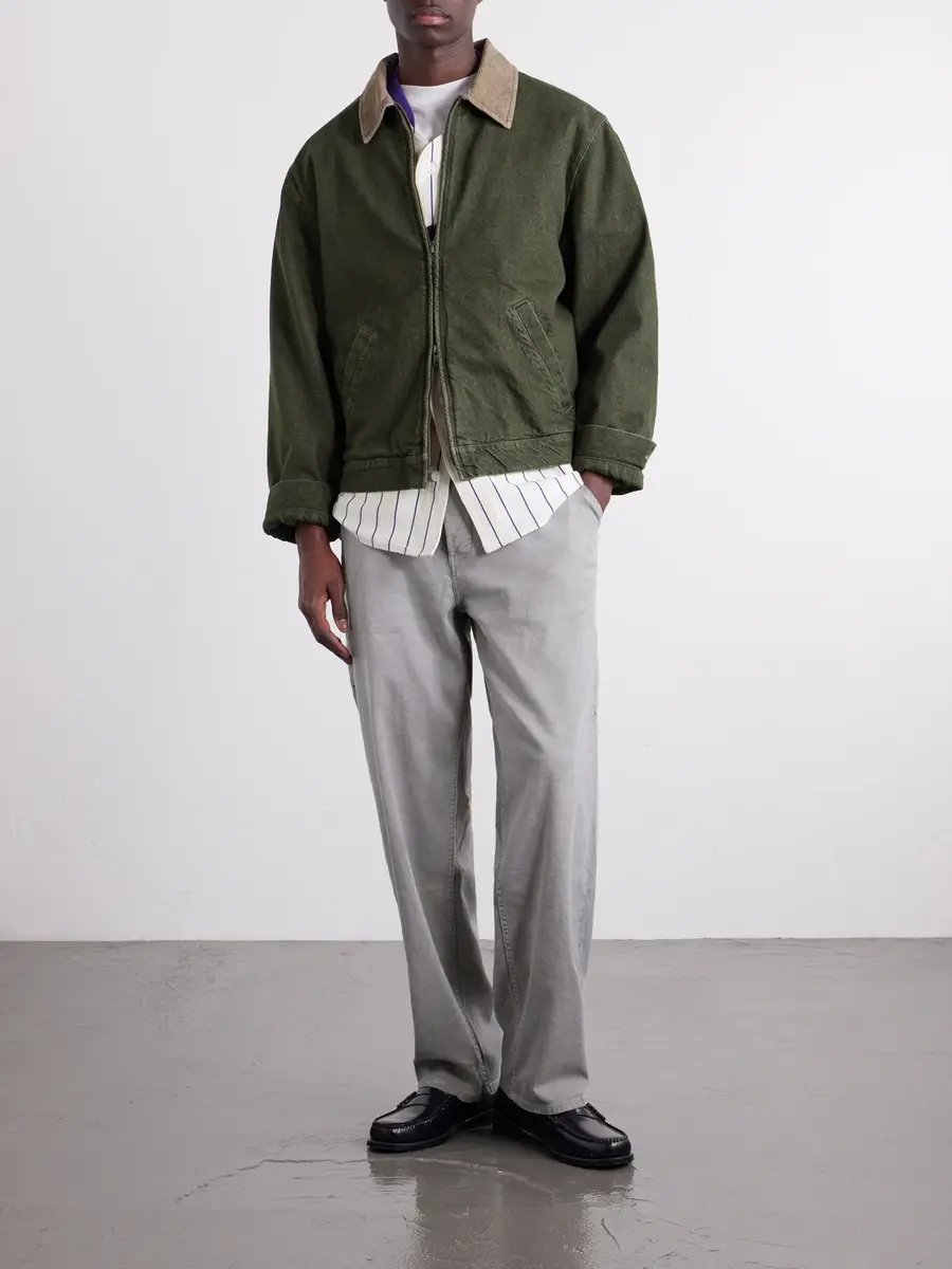 Aimé Leon Dore Corduroy-Trimmed Denim Jacket - Men | Thumbnail 2
