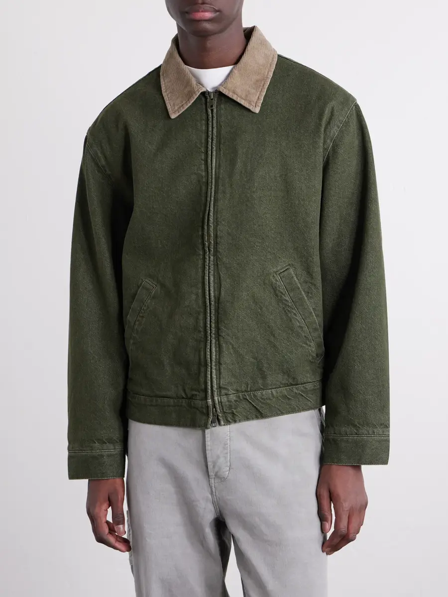 Aimé Leon Dore Corduroy-Trimmed Denim Jacket - Men | Thumbnail 3