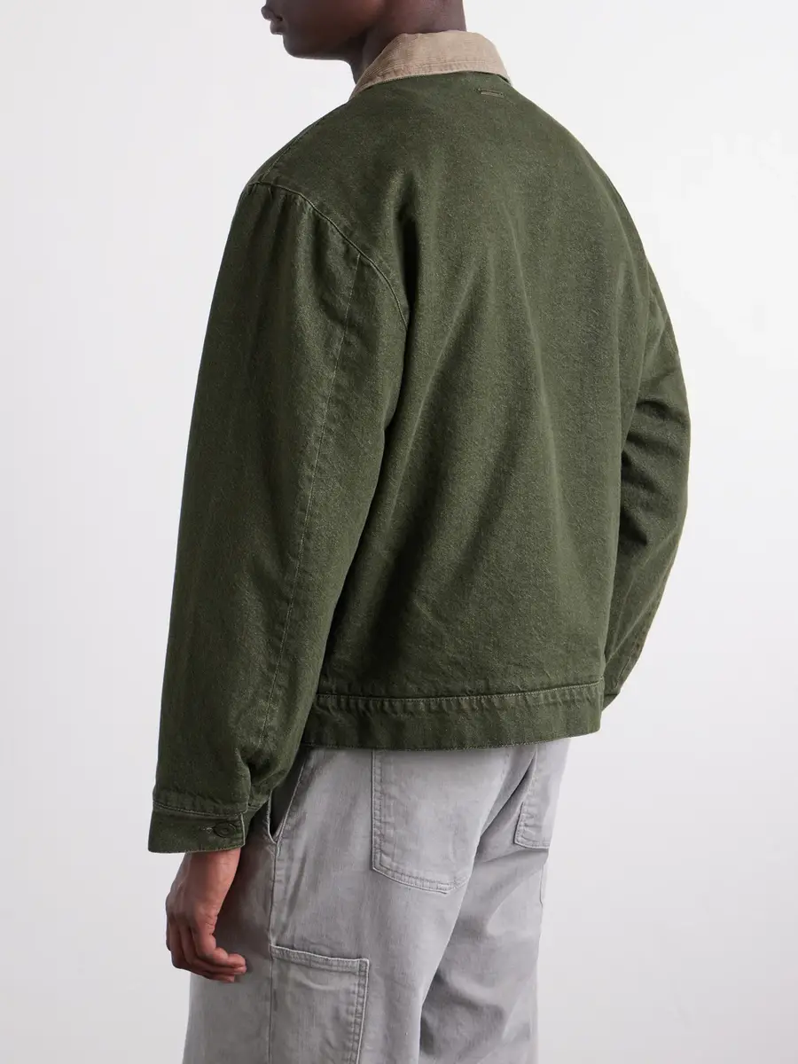 Aimé Leon Dore Corduroy-Trimmed Denim Jacket - Men | Thumbnail 4