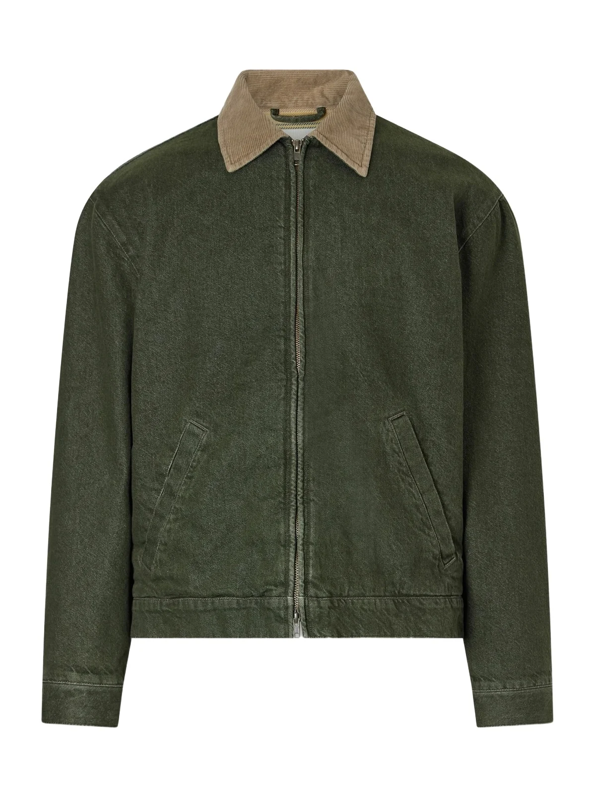 Corduroy-Trimmed Denim Jacket - Men