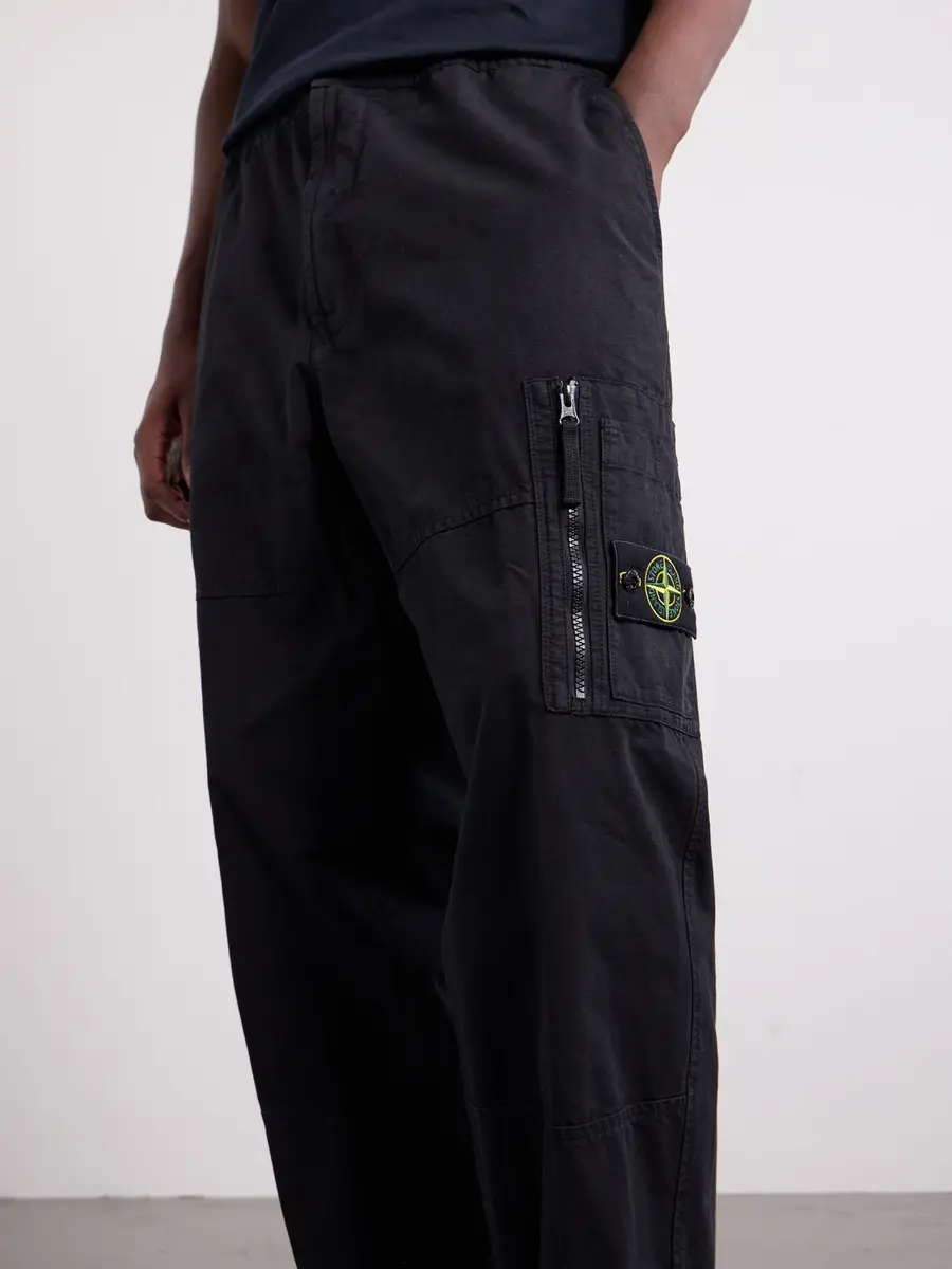 Stone Island Wide-Leg Cotton Ripstop Cargo Trousers - Men | Thumbnail 5 Stone Island Wide-Leg Cotton Ripstop Cargo Trousers - Men | Thumbnail 5