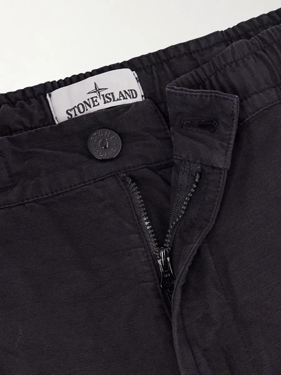 Stone Island Wide-Leg Cotton Ripstop Cargo Trousers - Men | Thumbnail 6 Stone Island Wide-Leg Cotton Ripstop Cargo Trousers - Men | Thumbnail 6
