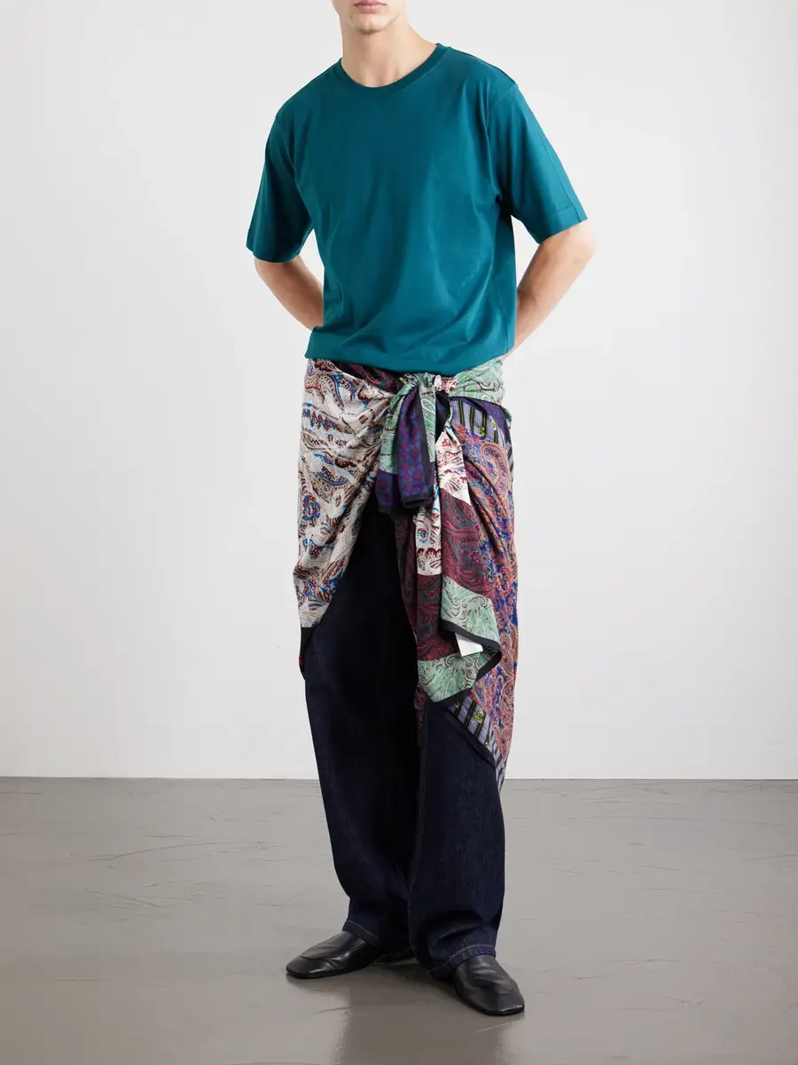 Dries Van Noten Hertz Cotton-Jersey T-Shirt - Men | Thumbnail 2 Dries Van Noten Hertz Cotton-Jersey T-Shirt - Men | Thumbnail 2