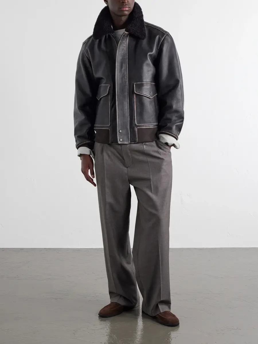 rag & bone Manston Leather Bomber Jacket - Men | Thumbnail 2 rag & bone Manston Leather Bomber Jacket - Men | Thumbnail 2