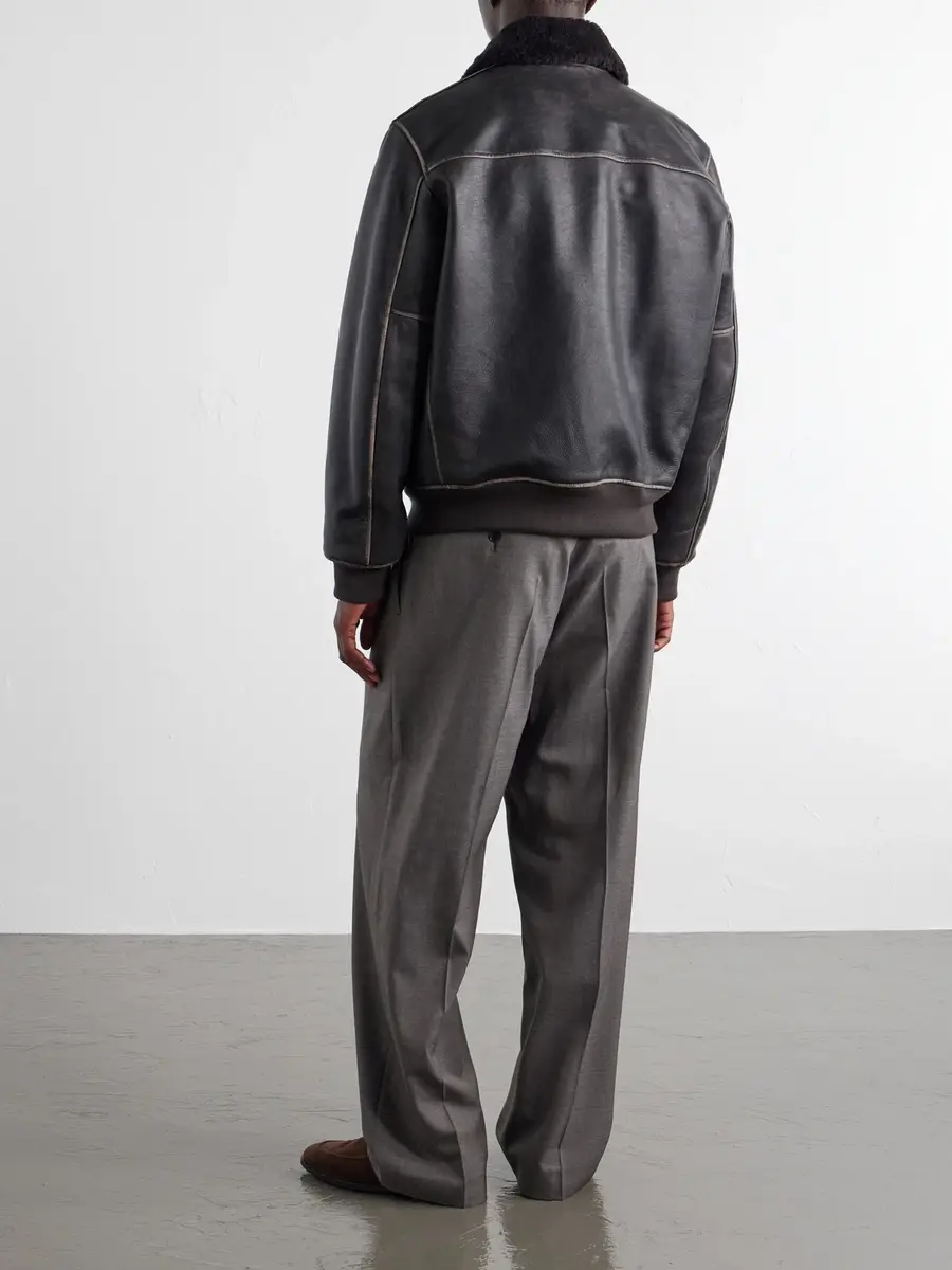 rag & bone Manston Leather Bomber Jacket - Men | Thumbnail 4 rag & bone Manston Leather Bomber Jacket - Men | Thumbnail 4