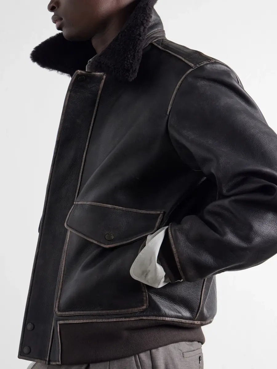 rag & bone Manston Leather Bomber Jacket - Men | Thumbnail 5 rag & bone Manston Leather Bomber Jacket - Men | Thumbnail 5
