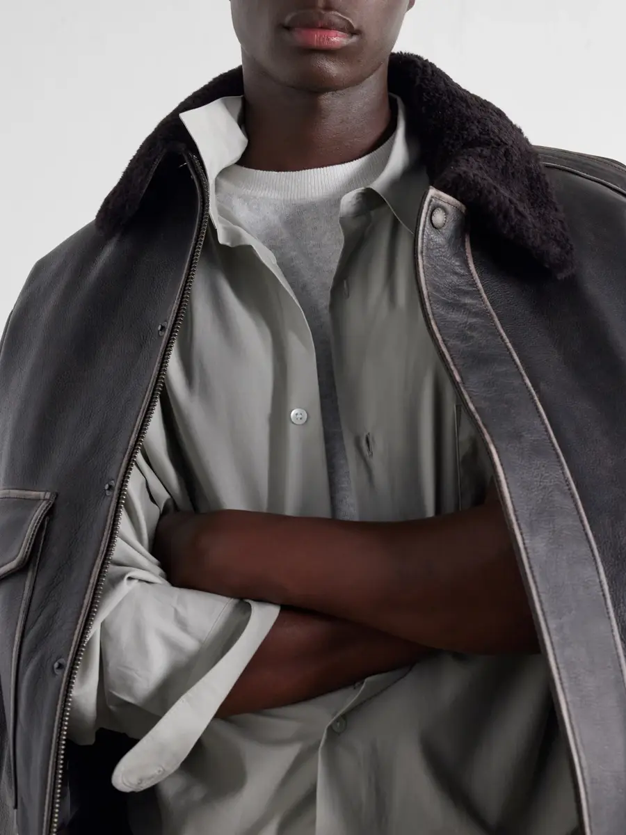 rag & bone Manston Leather Bomber Jacket - Men | Thumbnail 6 rag & bone Manston Leather Bomber Jacket - Men | Thumbnail 6