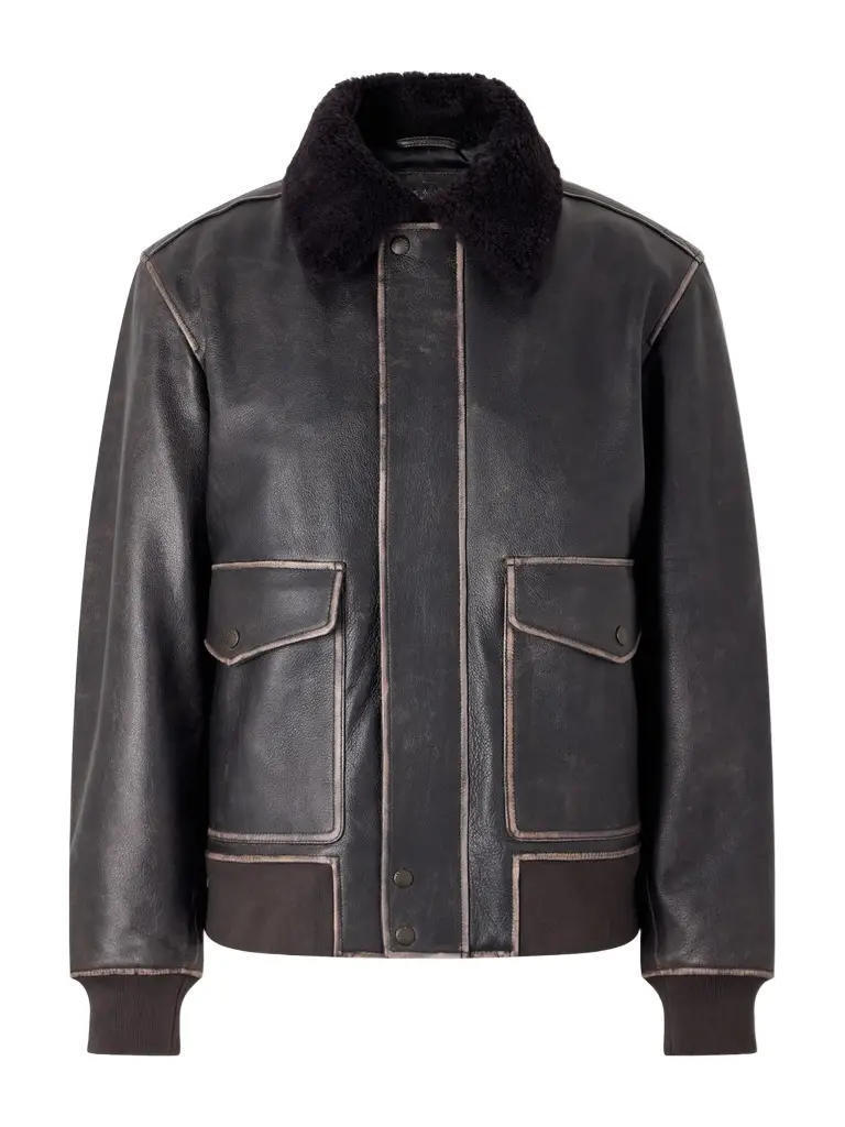 rag & bone Manston Leather Bomber Jacket - Men