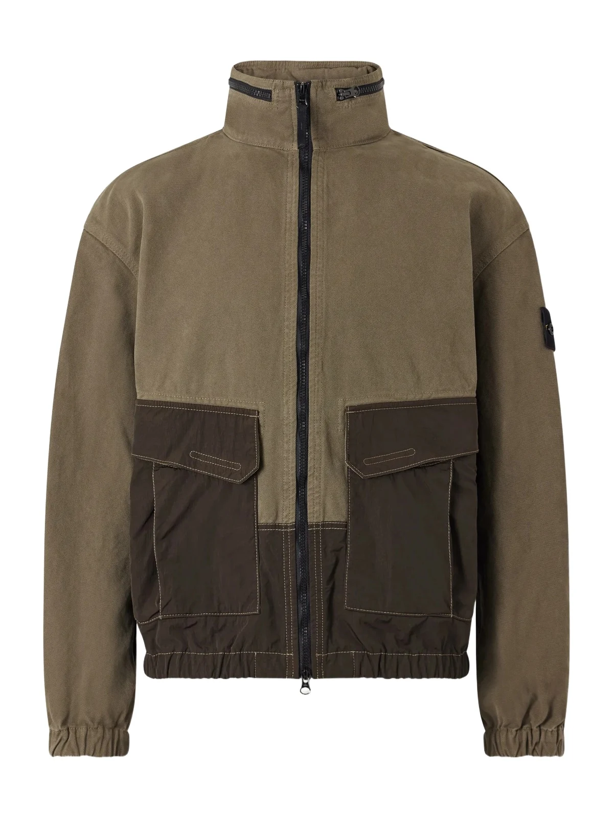Garment-Dyed Panama Cotton-Canvas and Nylon Bomber Jacket - Men Garment-Dyed Panama Cotton-Canvas and Nylon Bomber Jacket - Men