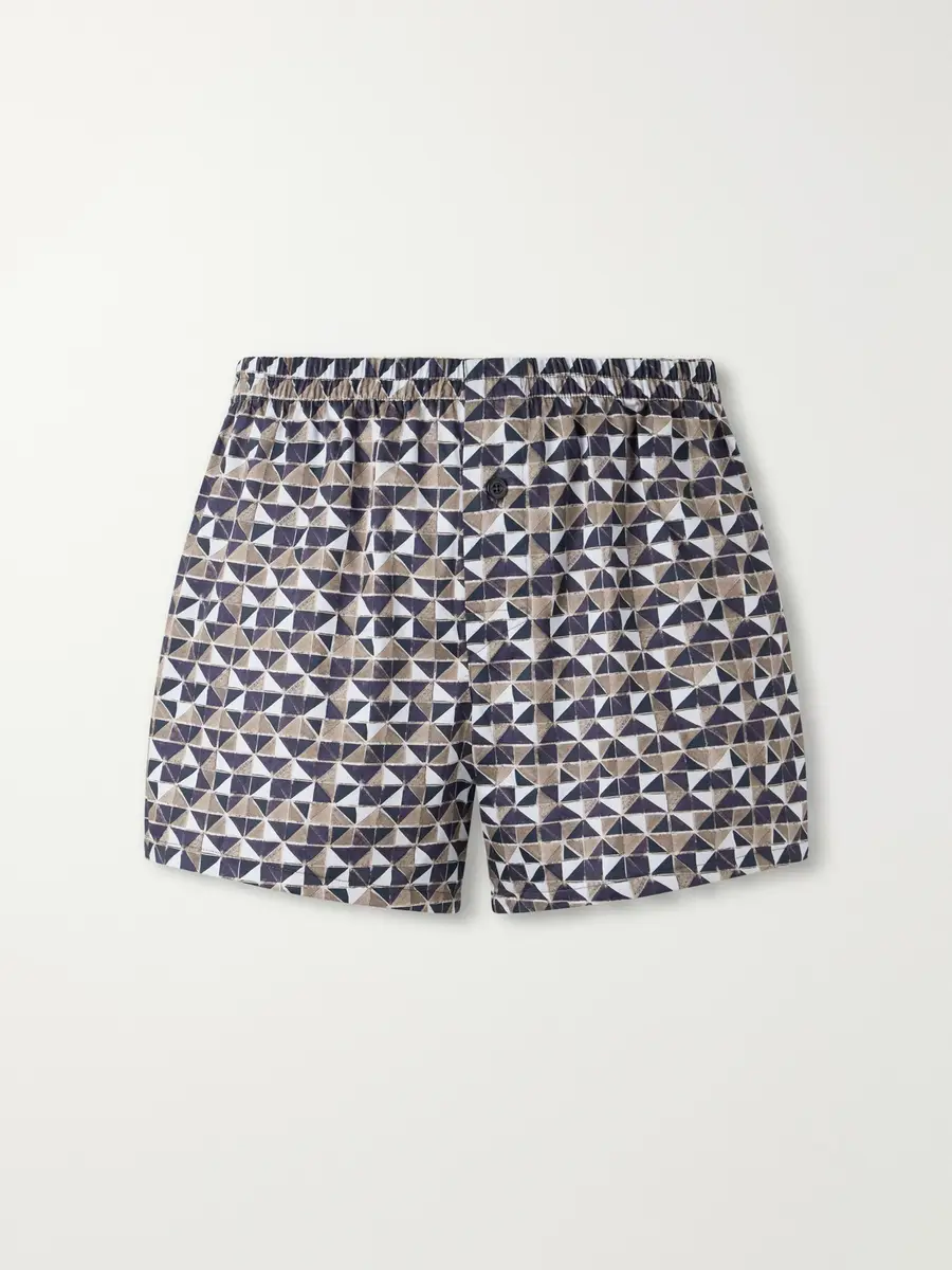 Zimmerli Printed Cotton-Satin Boxer Briefs - Men | Thumbnail 2