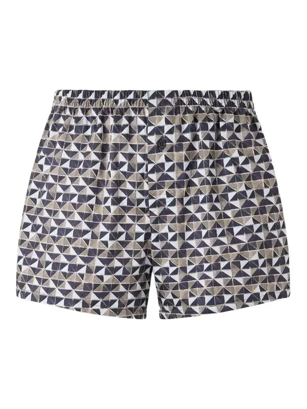 Zimmerli Printed Cotton-Satin Boxer Briefs - Men
