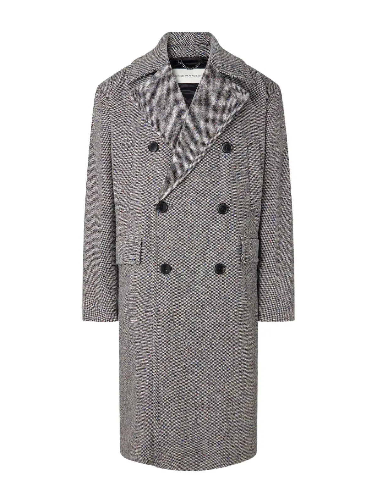 Dries Van Noten Rascott Double-Breasted Wool-Tweed Coat - Men