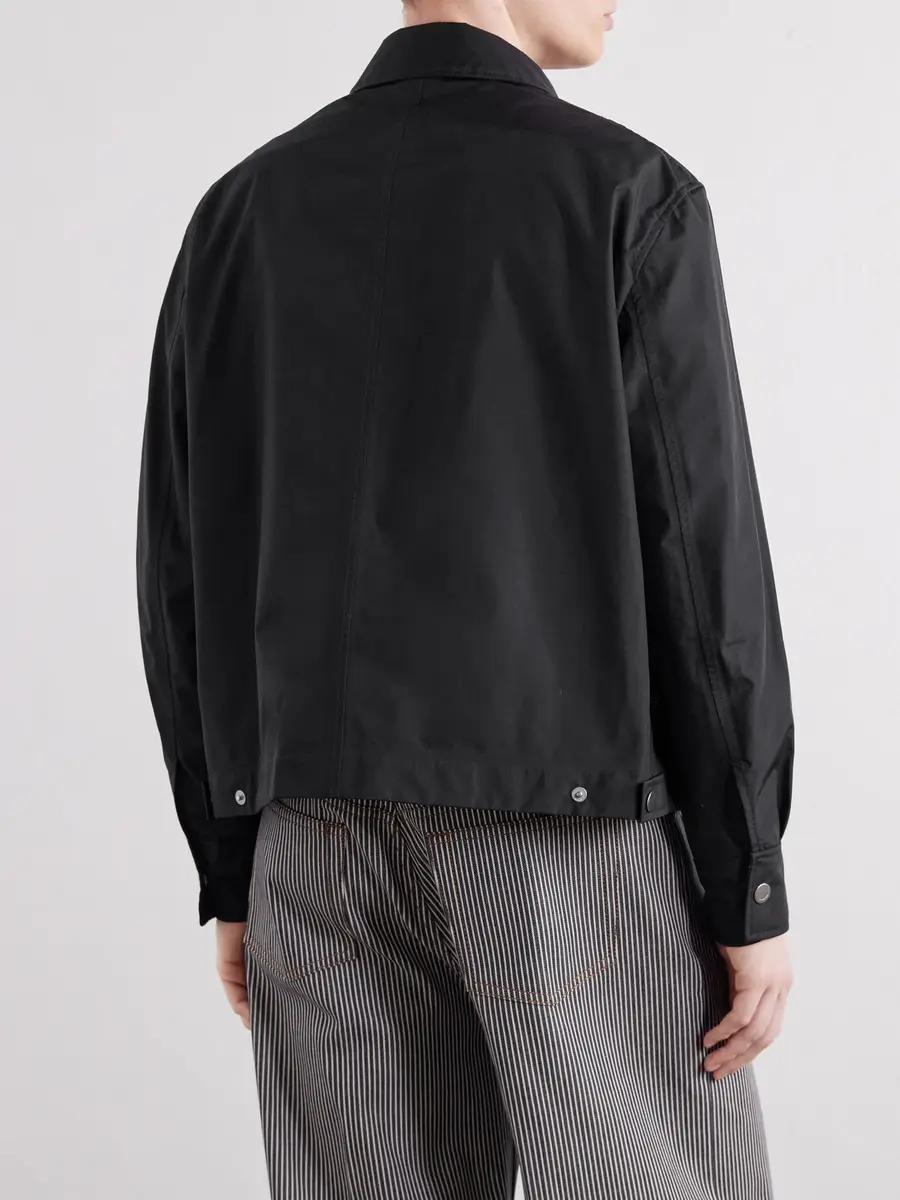 AMI PARIS Logo-Appliquéd Shell Blouson Jacket - Men | Thumbnail 4