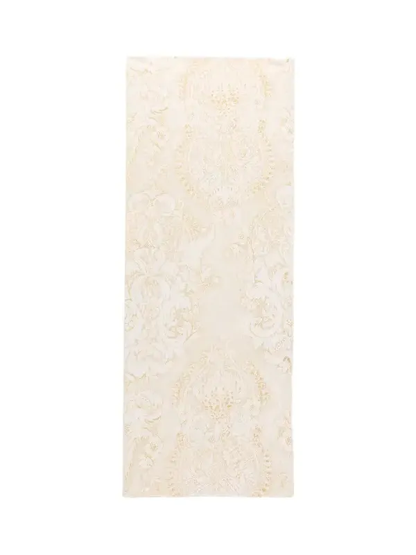 Ornamental White Print Stole