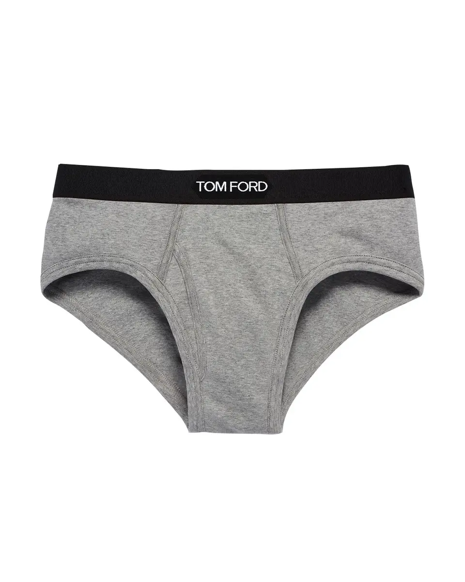Tom Ford Men's Jacquard Logo Cotton Briefs | Thumbnail 3 Tom Ford Men's Jacquard Logo Cotton Briefs | Thumbnail 3