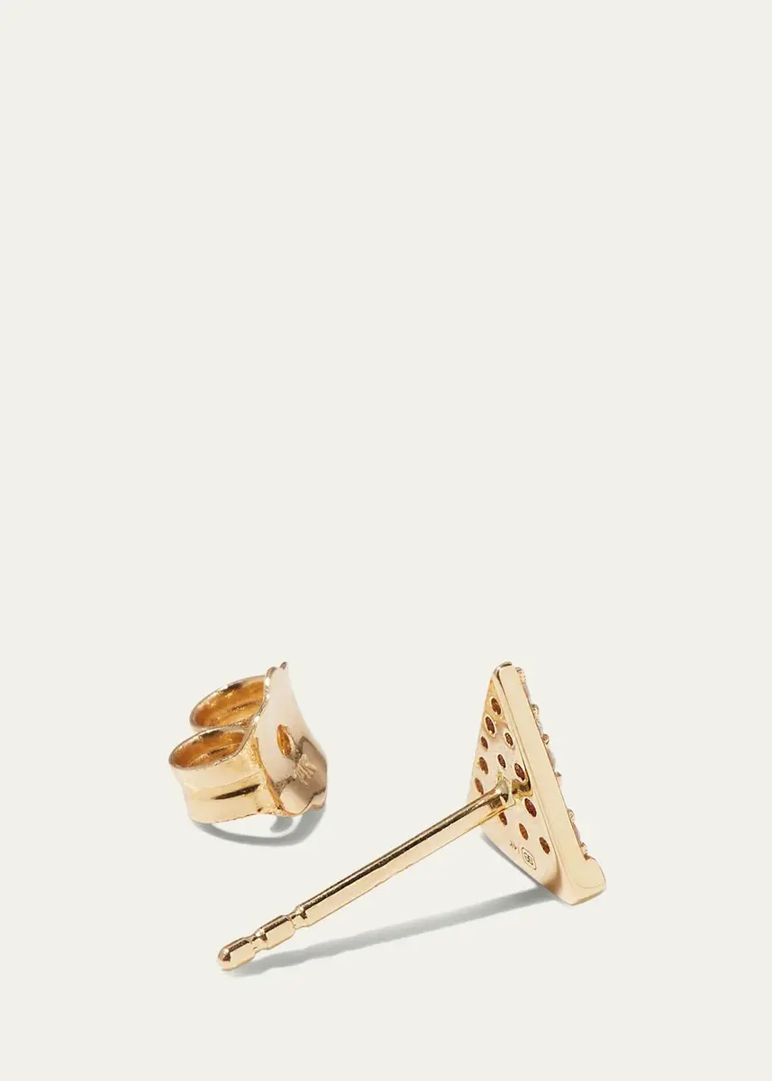 Sydney Evan 14k Diamond & Ruby Pizza Slice Earring, Single | Thumbnail 4