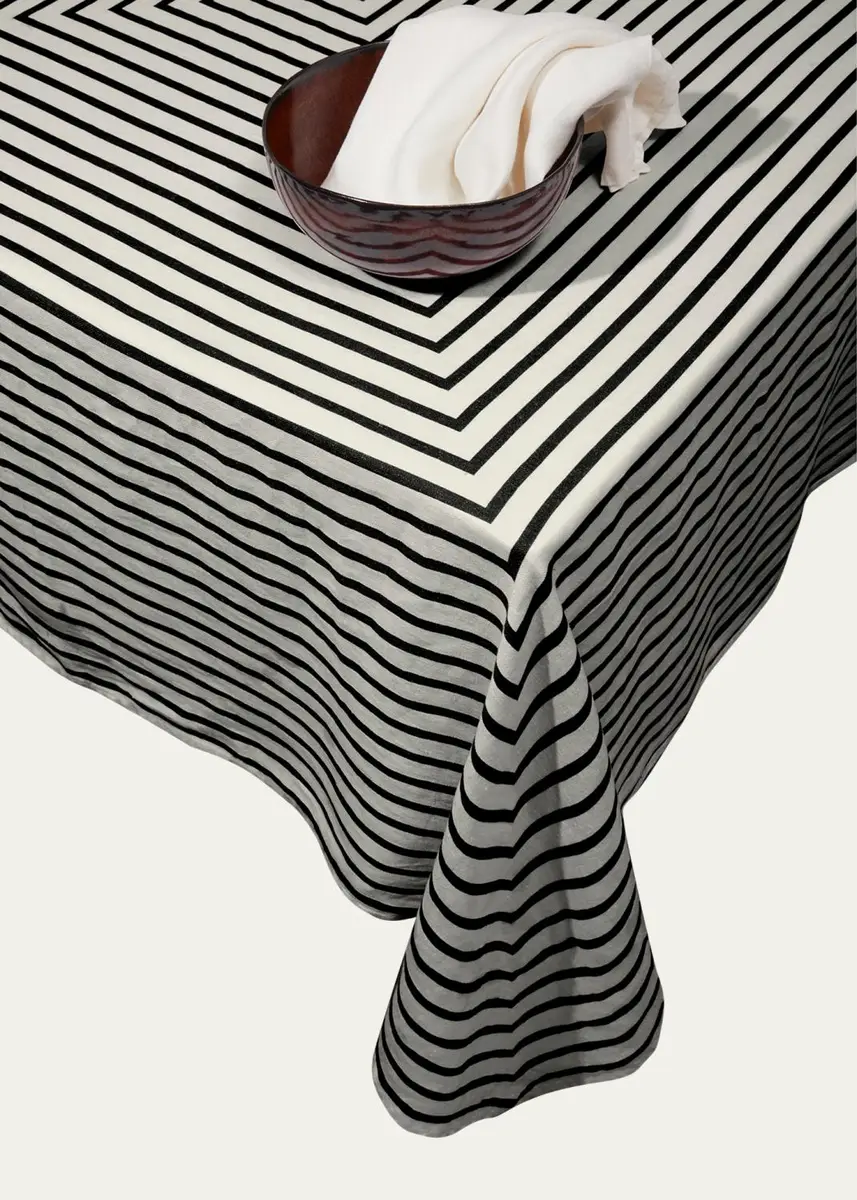 L'Objet Concorde Sateen Tablecloth, Medium, 70" x 90" | Thumbnail 2 L'Objet Concorde Sateen Tablecloth, Medium, 70" x 90" | Thumbnail 2