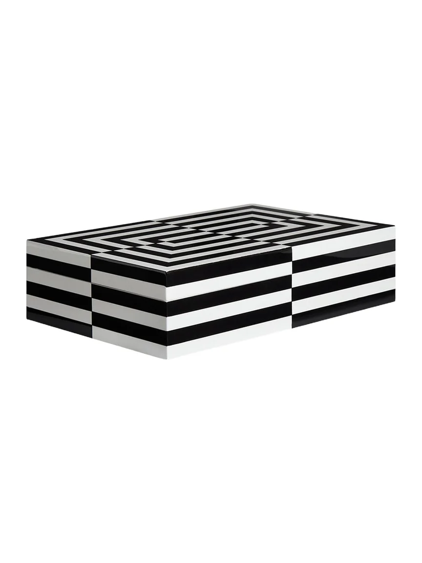 Jonathan Adler Op Art Large Stacking Box