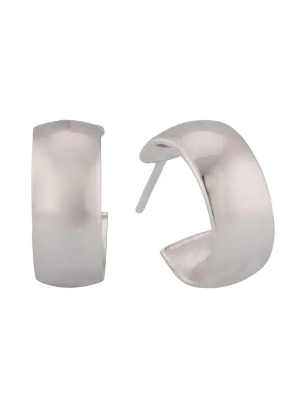14K Gold Hollow Huggie Earrings