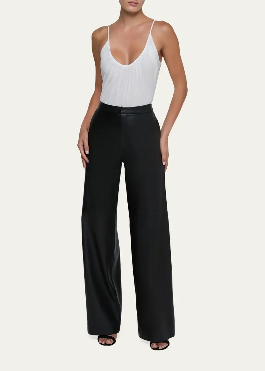 L'Agence Gelina Ruched Bodysuit | Thumbnail 2 L'Agence Gelina Ruched Bodysuit | Thumbnail 2