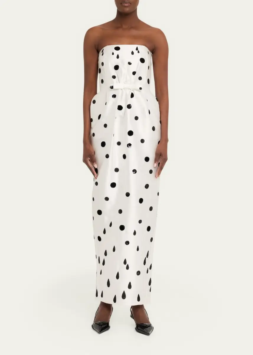 BERNADETTE Lenette Bow Strapless Gown | Thumbnail 2 BERNADETTE Lenette Bow Strapless Gown | Thumbnail 2