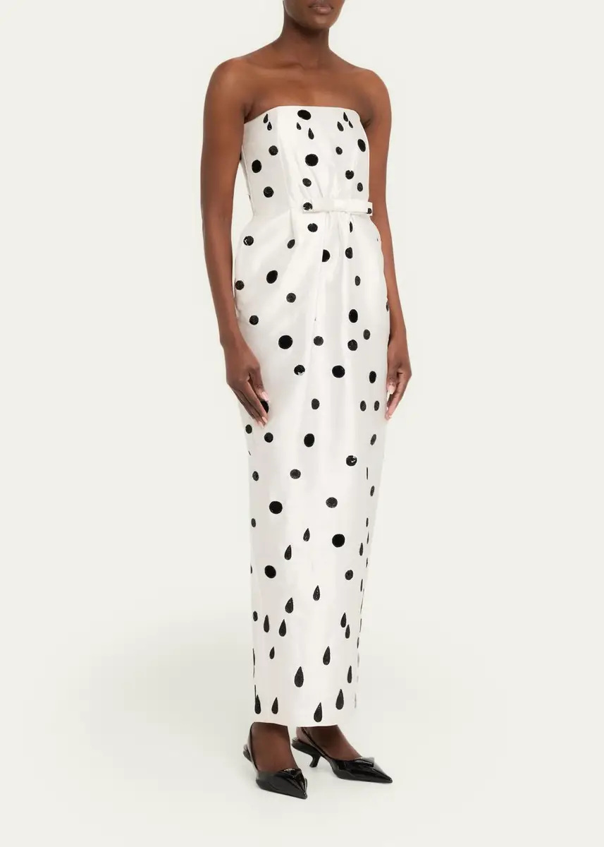 BERNADETTE Lenette Bow Strapless Gown | Thumbnail 4 BERNADETTE Lenette Bow Strapless Gown | Thumbnail 4